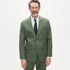 Crosby Classic-fit suit jacket in Baird McNutt Irish cotton-linen blend