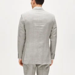 Crosby Classic-fit suit jacket in English wool-linen blend