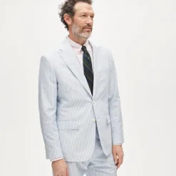 Crosby Classic-fit suit jacket in Portuguese cotton oxford