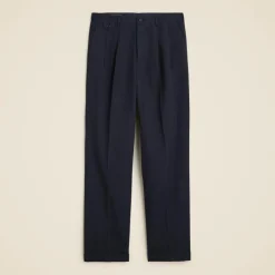 Crosby Classic-fit suit pant in garment-dyed Italian cotton-linen blend