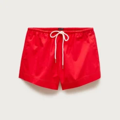Cruise drawstring short in cotton poplin