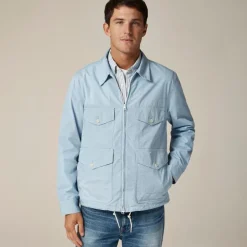 Cruiser jacket in cotton poplin