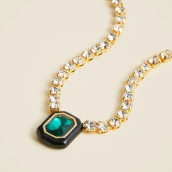 Cupchain gemstone pendant necklace