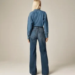 Curvy denim trouser jean