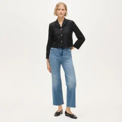 Curvy slim-wide jean