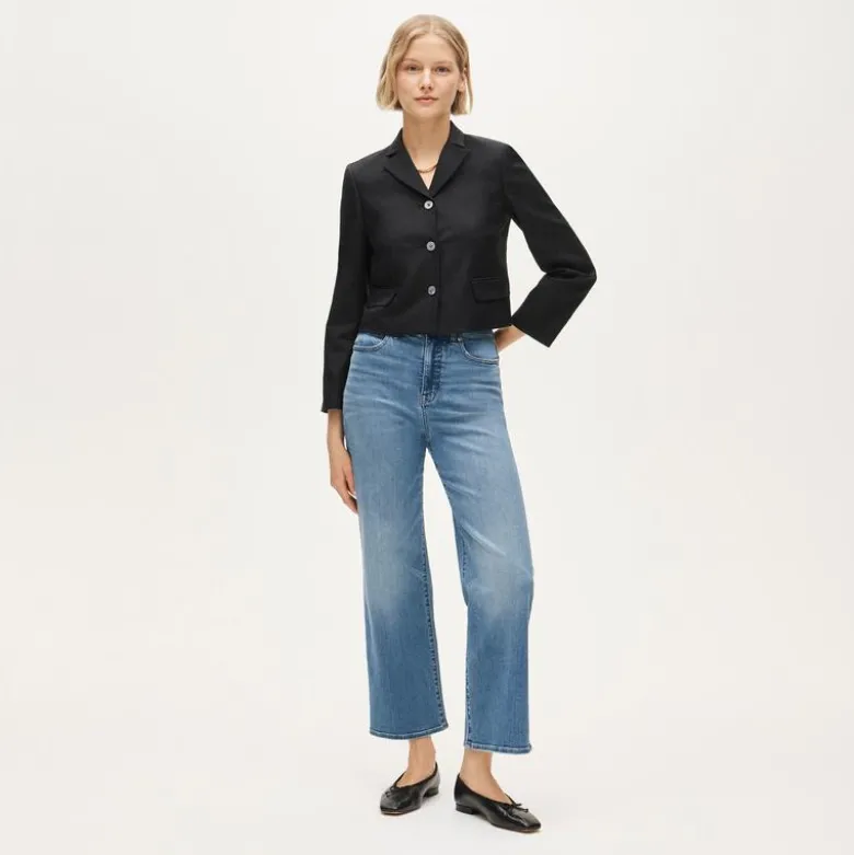 Curvy slim-wide jean