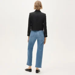 Curvy slim-wide jean