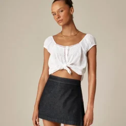 Denim skort