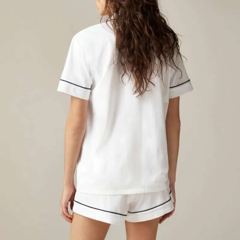 Dreamy cotton-blend pajama short set
