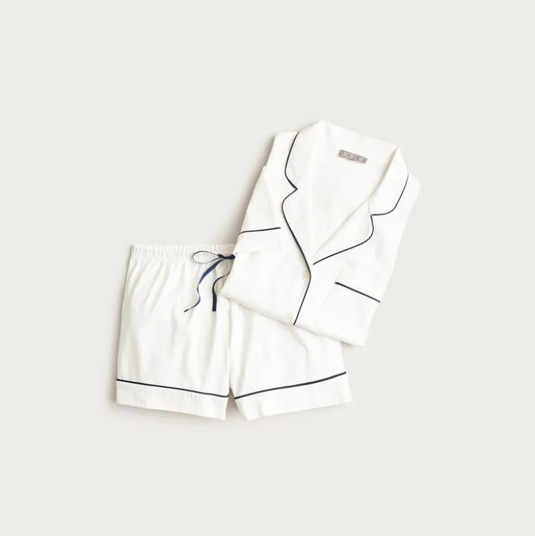 Dreamy cotton-blend pajama short set