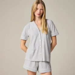 Dreamy cotton-blend pajama short set