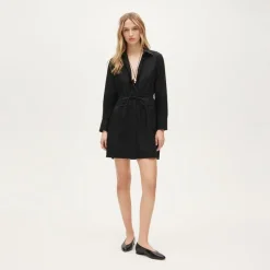 Elena mini shirt-dress in cotton poplin