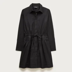 Elena mini shirt-dress in cotton poplin