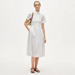 Elsie shirt-dress in cotton poplin