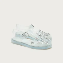 Embellished fisherman jelly sandals