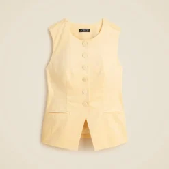 Essential cutaway vest top in velvet