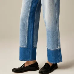 Everyday wide-leg ankle jean with washblocking