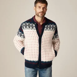 Fair Isle cardigan in lambswool