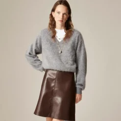 Fairfax skirt in faux leather