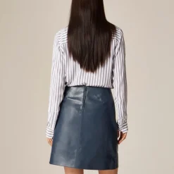 Fairfax skirt in faux leather