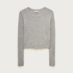 Featherweight cashmere pointelle cardigan