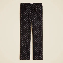 Flannel pajama pant in print
