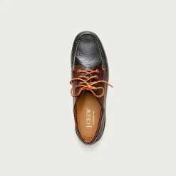Four-eye lake shoes in leather