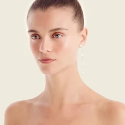 Freshwater pearl drop earrings