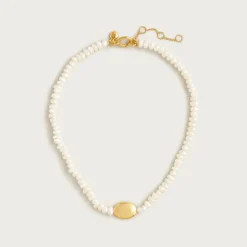 Freshwater pearl orb necklace