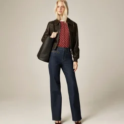 Full-length slim-wide jean
