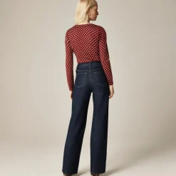 Full-length slim-wide jean