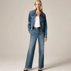 Full-length slim-wide trouser jean