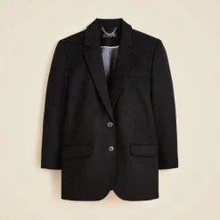 Gamine blazer-coat in wool blend