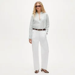 Garçon classic shirt in striped linen