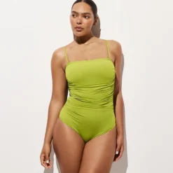 Gemma ruched bandeau one-piece