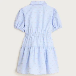 Girls' Amelia shirt-dress with Lurex® metallic threads