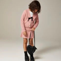 Girls' cable-knit sweater-skirt in Supersoft yarn