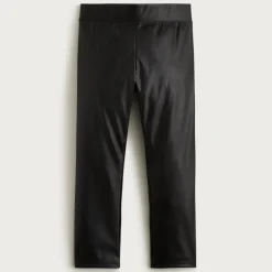 Girls' faux-leather leggings