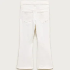 Girls' flare jean in white