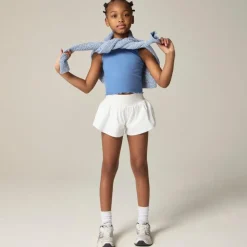 Girls' flutter short in performance jersey