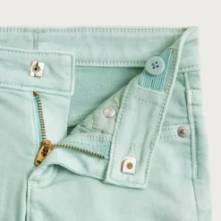 Girls' garment-dyed stretch denim short