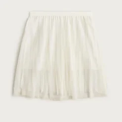 Girls' pleated midi skirt in tulle