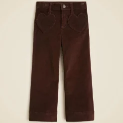 Girls' sailor corduroy trouser with heart pockets