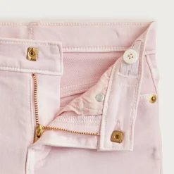 Girls' sailor garment-dyed stretch denim trouser