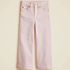 Girls' sailor garment-dyed stretch denim trouser