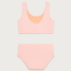 Girls' scrunchie scoopneck two-piece swimsuit