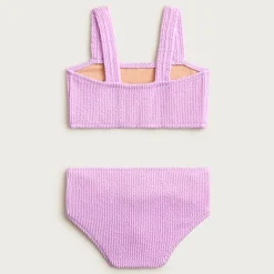Girls' smocked two-piece swimsuit
