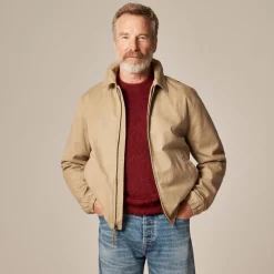 Harrington jacket in cotton twill