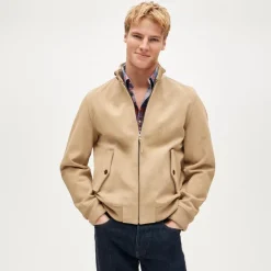 Harrington jacket in Italian suede