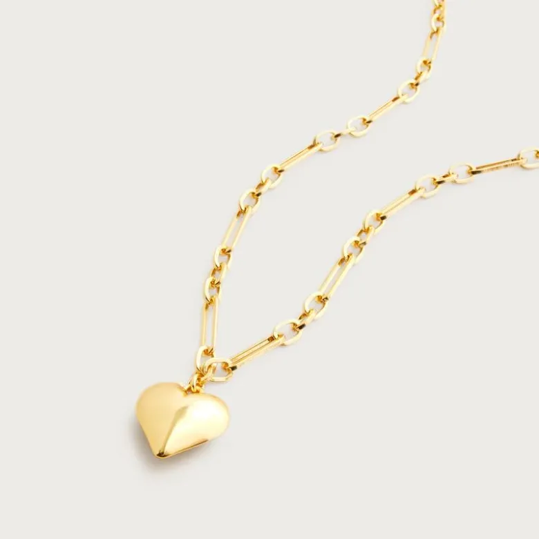 Heart pendant chain necklace